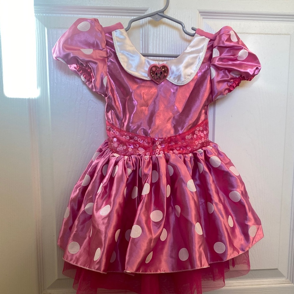 Disney Pink and White Polka Dot Kids Costume